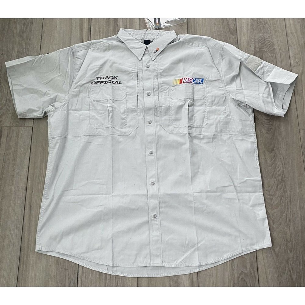 511 Tactical NASCAR TRACK OFFICIAL Men's XXXL 3XL Short Sleeve Button Down Shirt